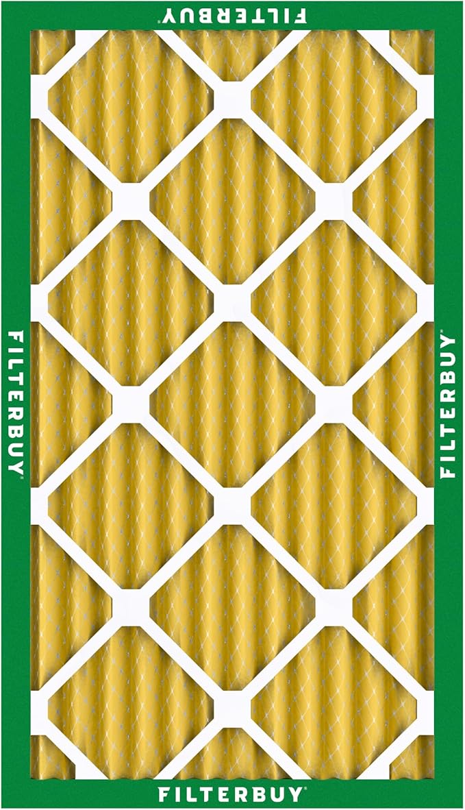Filterbuy 14x24x2 Air Filter MERV 11 Superior Pet & Allergy Defense (6-Pack), Electrostatic Pleated HVAC AC Furnace Filters Replacement, Made in USA (Actual Size: 13.50 x 23.50 x 1.75)