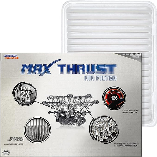 Spearhead Max Thrust Engine Air Filter Replacement | Fits 2005-2023 Tacoma 2.7L L4 Only | OEM Fit & High Dust Holding Capacity (MT-163)