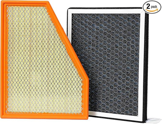 Engine Air Filter&Cabin Air Filter Combo Pack-Compatible with Jeep Grand Cherokee 2022 2023 2024 2025,Grand Cherokee L 2021-2025 NOT compatible with Grand Cherokee 2021 &Cherokee WK 2022