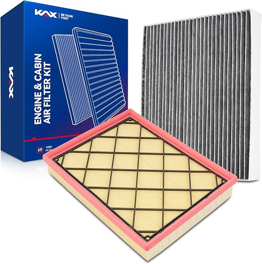 KAX Engine & Cabin Air Filter Kit, Replacement for Ford Bronco Sport 2021-2026, Escape 2020-2022, Maverick 2022-2024, Lincoln Corsair 2020-2022, Replace# CA12778 CF12772
