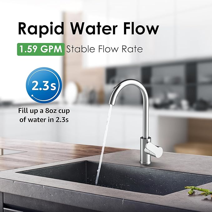 Waterdrop P1 Under Sink Water Filter, Replacement for Waterdrop TST-UF & TST-B Ultra-Filtration Under Sink Water Filter System, 1 Pack