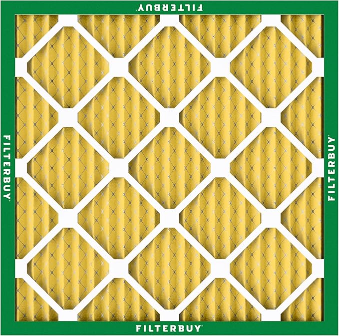 Filterbuy 18x18x1 Air Filter MERV 11 Superior Pet & Allergy Defense (6-Pack), Electrostatic Pleated HVAC AC Furnace Filters Replacement, Made in USA (Actual Size: 17.75 x 17.75 x 0.75)
