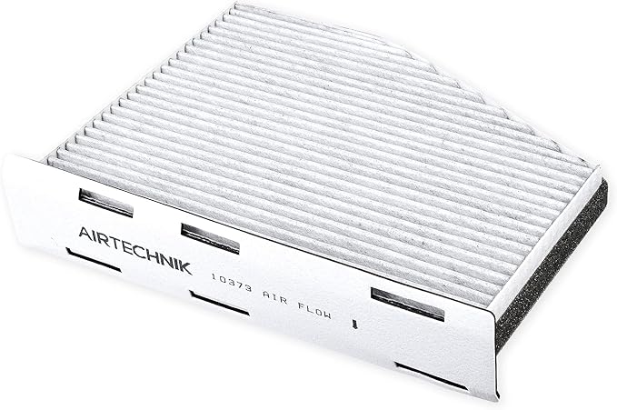 AirTechnik CF10373 Cabin Air Filter w/Activated Carbon | Fits Audi A3, A3 Quattro, Q3, TT Quattro, VW Beetle, Caddy III, CC, Tiguan, EOS, Golf, GTI, Jetta, Passat, R32, Rabbit - CUK2939