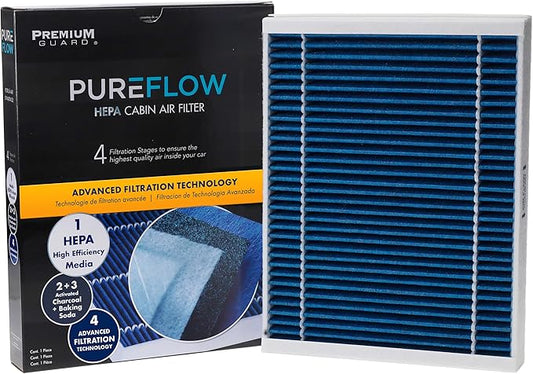 PureFlow HEPA Cabin Air Filter PC99164HX|Fits 2023-16 Mercedes-Benz GLC300,2023-15 C300,2019-16 GLE350