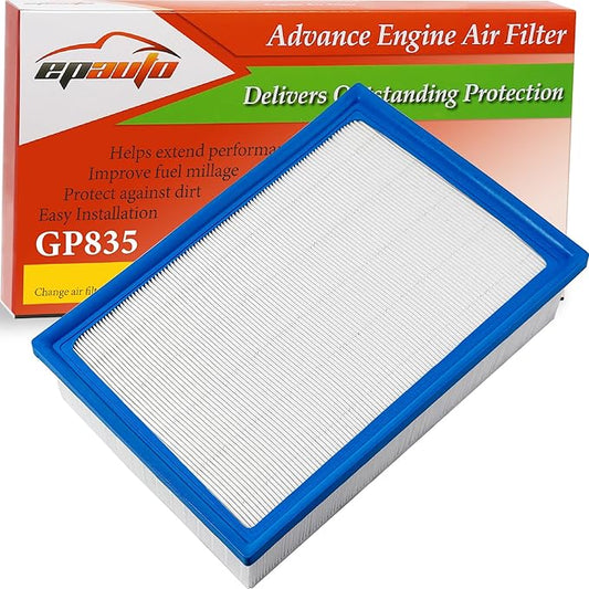 EPAuto GP835 (CA10835) Engine Air Filter, Replacement for Lexus GX460 (2010-2023), Toyota 4Runner V6 4.0L (2010-2024), FJ Cruiser (2010-2014) - Rigid Panel Filter for SUV Engine Protection