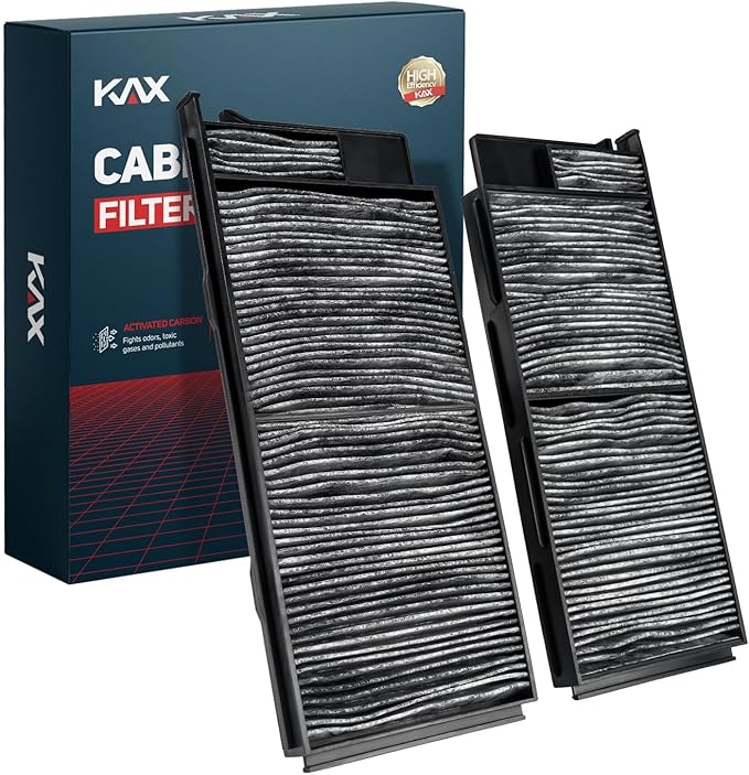 KAX HEPA Cabin Air Filter with Activated Carbon, CF11923 Replacement for Lexus LX470 1998-2007, Toyota Land Cruiser 2006 2007, Passenger Compartment Air Filter, Filter Up Dust Pollen, Like OEM, 1Set