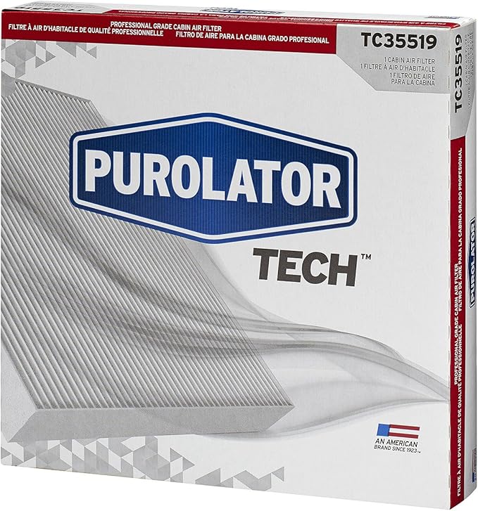 Purolator TC35519 PurolatorTECH Cabin Air Filter Compatible With Honda Accord, CR-V, Civic, Pilot, Odyssey, Ridgeline, Acura MDX and RDX (Pack of 3)