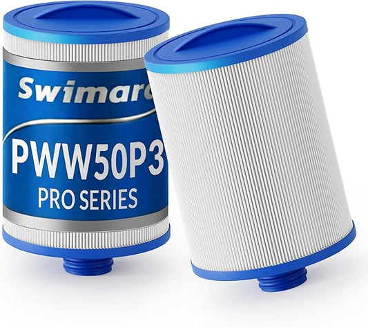 2-Pack PWW50P3, 6CH-940, FC-0359 Replacement Spa Filter, Compatible with Viking & Bullfrog Hot Tub Filter, 1.5" SAE Male Thread, Pro Series