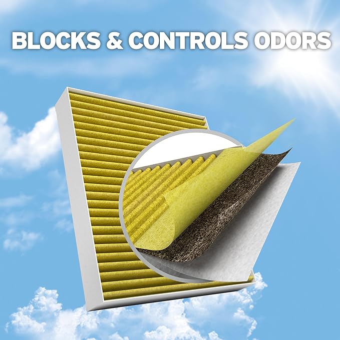 Purolator PBC25870 PurolatorBOSS Automotive Cabin Air Filter with Activated Carbon, Car & Truck Passenger Compartment OEM Filter Replacement for Dodge Grand Caravan, and more