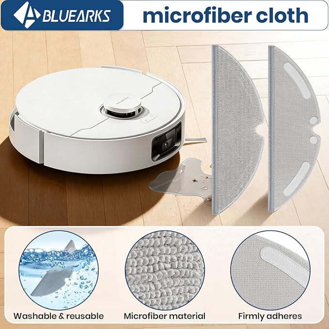 24 Pack D20 Pro Plus Accessories Kit,Only Compatible with Dreame D20 Pro Plus Robot Vacuum,2 Main Brush,4 Mop Pads,4 HEPA Filter,6 Side Brush,6 Dust Bags【Not for D20 Plus】