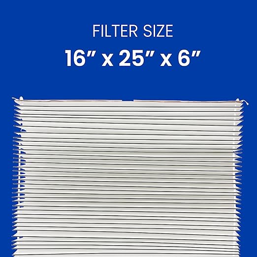 AprilAire 501 Replacement Filter for AprilAire 5000 Whole-House Air Purifier - MERV 15 Equivalent, 16x25x6 Air Filter (Pack of 10)