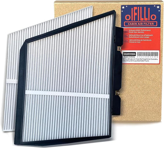 OIFILLIO Cabin Air Filter for Ram ProMaster 1500 2500 3500 (2014-2026), ProMaster EV (2024-2026), Replaces 68169308AA, CF2394, WP10263, CF12527 (1 frame +2 insert filter)