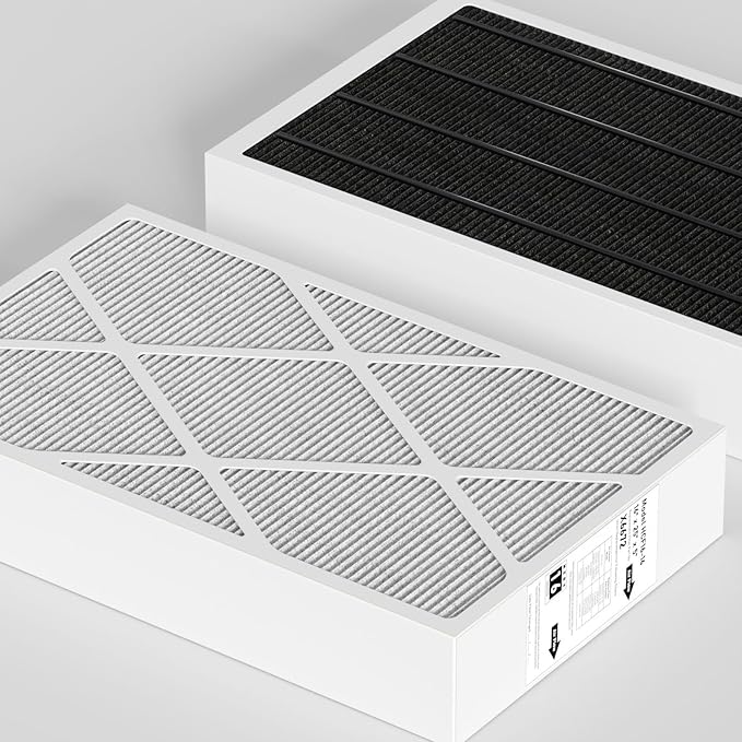 X6672 16x25x5 MERV 16 Filter Compatible with Lennox X6672 Merv 16 Home Furnace Filter for HVAC System, Part Number HCF16-16, (Actual Size: 15.75 x 24.75 x 4.37 In), 2 Pack