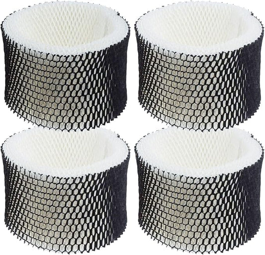HWF62 Humidifier Replacement Filter Fit for Holmes - Letter A, Filters Compatible with Holmes, Sunbeam and Bionaire Cool Mist Humidifiers, 4-Pack