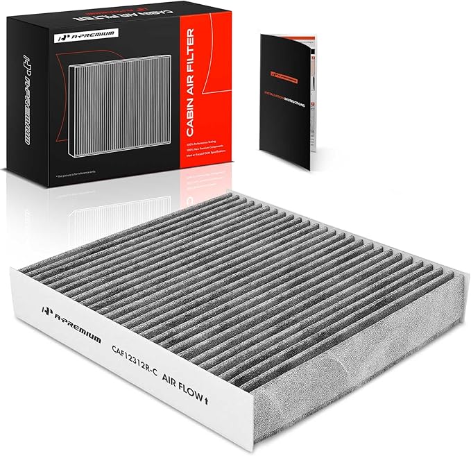 A-Premium Cabin Air Filter with Activated Carbon Compatible with Nissan Versa 2020-2023 1.6L, Kicks 2018-2023 1.6L, Replace# 278915RB0A, 278915RB0B