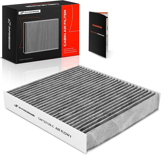 A-Premium Cabin Air Filter with Activated Carbon Compatible with Nissan Versa 2020-2023 1.6L, Kicks 2018-2023 1.6L, Replace# 278915RB0A, 278915RB0B