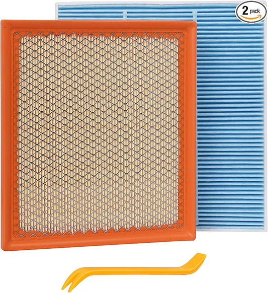 Engine Air Filter&Cabin Air Filter Combo Fits Jeep Grand Cherokee 3.6L 5.7L 6.4L 2011-2021/Dodge Durango 3.6L 5.7L 2011-2025,Durango 6.4L 2018-2024-CF11183&CA10755