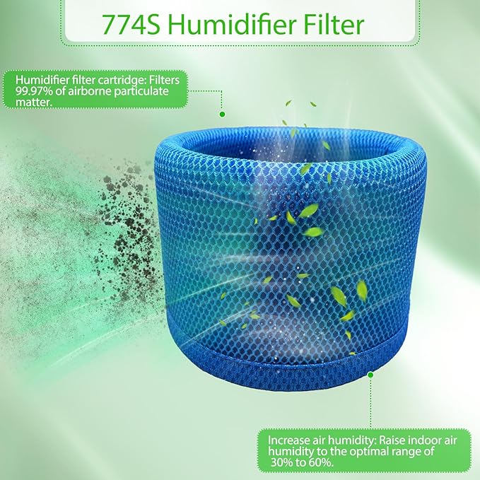 2-Pack 774S Replacement Filter Compatible with DREO Humidifier filter High-Molecular Resin 3D Weave Upgraded Replacement filter