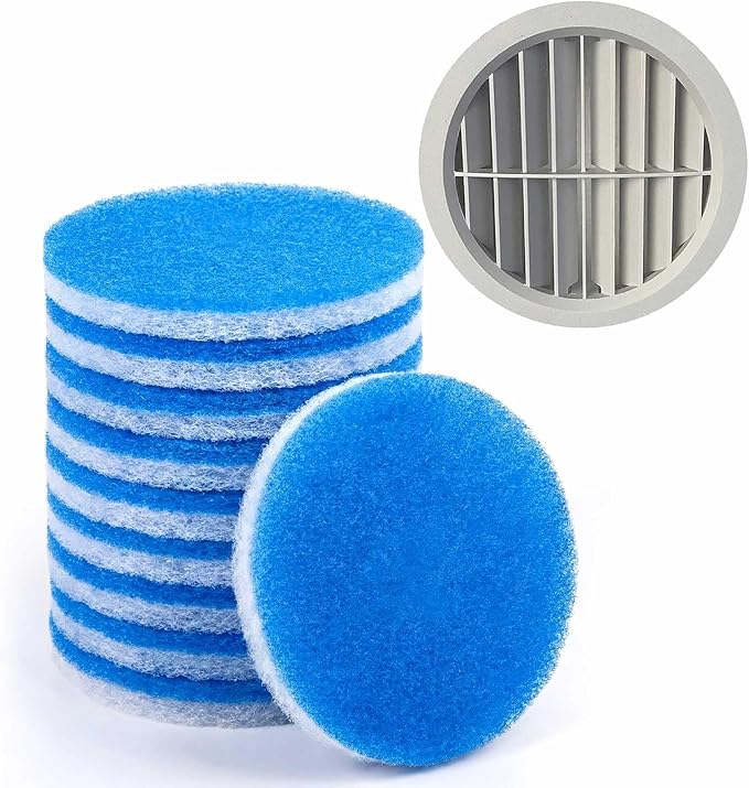 Ziliny 10 Pack RV AC Filters 5.25 Inch Round RV Filters Replacement for Air Conditioner Vent Compatible with MERV 6 AC Filter(Circle)