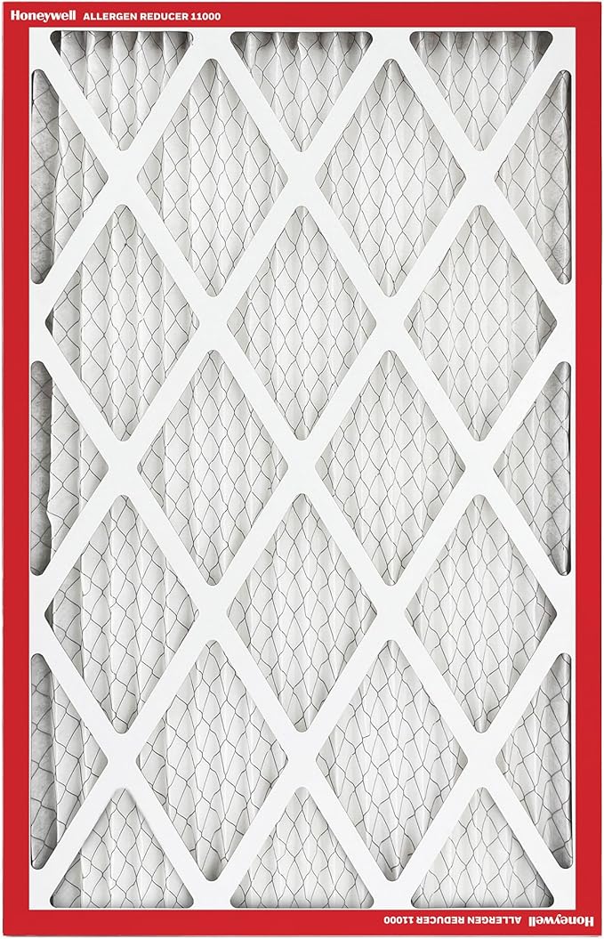 Honeywell 12x24x1 MERV 11 Allergen Reducer 11000 Electrostatic Pleated HVAC AC Furnace Air Filter (4-Pack) | Replacement Filter for Home Use | Made in USA