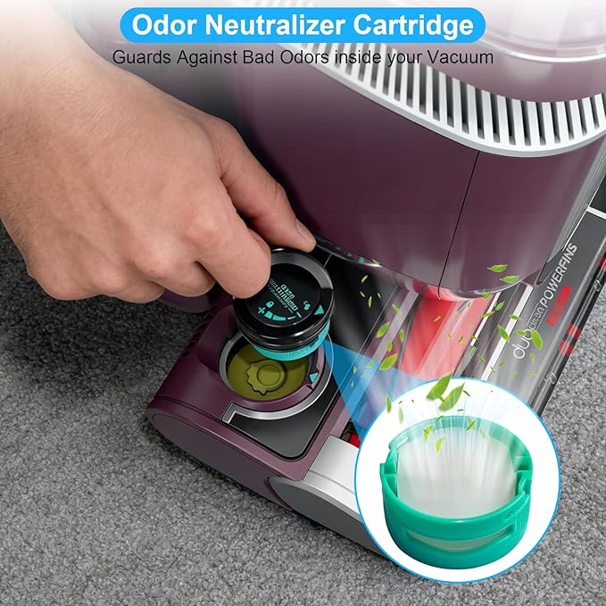 LA702 LA555 Complete Filter for Shark Rotator Pet Lift-Away Upright Vacuum with DuoClean PowerFins HairPro, 1 Soft Roller Brush, 2 HEPA Filters, 4 Foam & Felt Filters, 4 Odor Neutralizer Cartridge