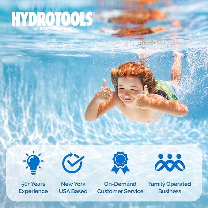 Swimline HYDROTOOLS Above-Ground Pool Cartridge Tank & Replacement Filter Element - 50 Sq. Ft. High-Performance Filtration, Sure-Flo Pro System, Pump or Base Not Included