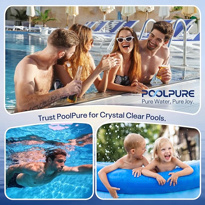 POOLPURE 6CH-940 Spa Filter Replaces PWW50P3(1 1/2" Coarse Thread), 817-0050, Filbur FC-0359, 25252, 03FIL1400, Waterway Front Access Skimmer, Screw in SAE Thread Filter 2 Pack