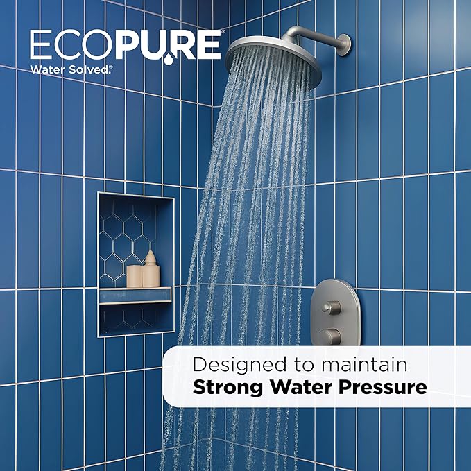EcoPure EPW2C Carbon Block Universal Whole Home Water Filter 2-Pack – Fits Standard Capacity Systems – NSF Certified – 5 Micron – Reduces Chlorine, Sediment, Sand, Dirt & Rust – 3-Month Life per Filter