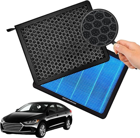 Cabin Air Filter, for Hyundai Elantra (2017-2020), Accent (2018-2022), Elantra GT (2018-2020) & Kia Forte (2019-2024), Rio (2018-2024), Honeycomb Structure & Activated Carbon (CF12058)
