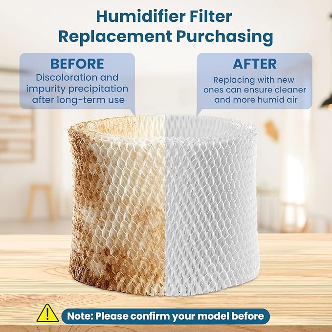 Humidifier Filter PSU10E1BB (2 Pack), Humidifier Wicking Filter Replacement Compatible with Pelonis Humidifier PSU10E1BB, PSU10E1WW, PSU10E2FBB and PSU10E2FWW