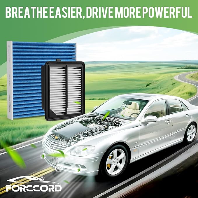 Cabin & Engine Air Filter Fit for Honda Accord (2014-2015 2017-2022) 2.0L Hybrid Naturally Aspirated Only Air Filter Replace#CF10134 CA11399 (Not for Turbo Gas, Not for 1.5L/2.4L/3.5L!)