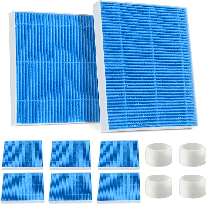 8-Pack 6000S Humidifier Wick Filters for Levoit Superior 6000s Filter Replacement with 4-Pack Top Fill Humidifier Filters ,6-Month Lasting Multi-Layer Filtration,Tap Water Compatible Replacement