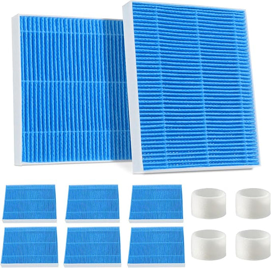 8-Pack 6000S Humidifier Wick Filters for Levoit Superior 6000s Filter Replacement with 4-Pack Top Fill Humidifier Filters ,6-Month Lasting Multi-Layer Filtration,Tap Water Compatible Replacement