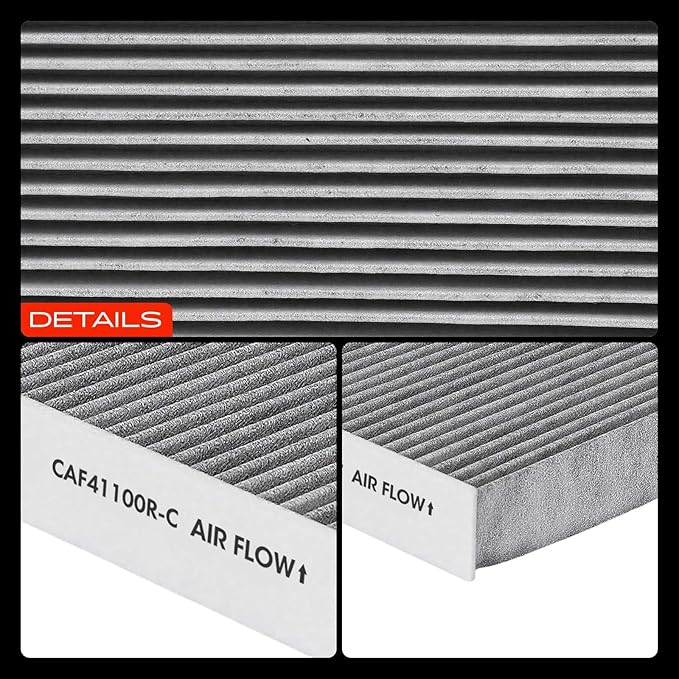 A-Premium Cabin Air Filter with Activated Carbon Compatible with Porsche Panamera 2010-2018, Behind Glove Box, Replace# 97057362300