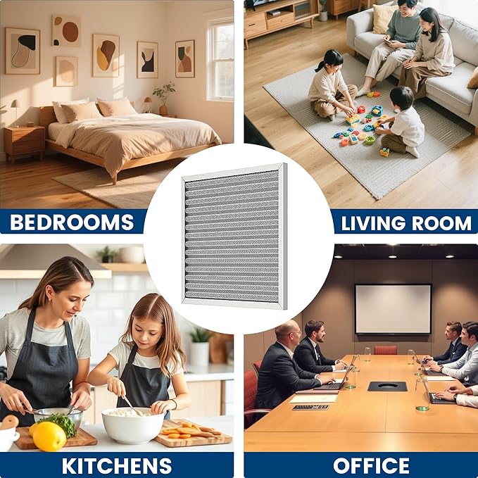 16x16x1 HVAC Furnace Air Filter, Lasts a Lifetime, Washable, the Last HVAC Filter You Will Ever Buy, Healthier Home or Office, Merv 8(Actual Size:15.5x15.5x0.82 Inch)