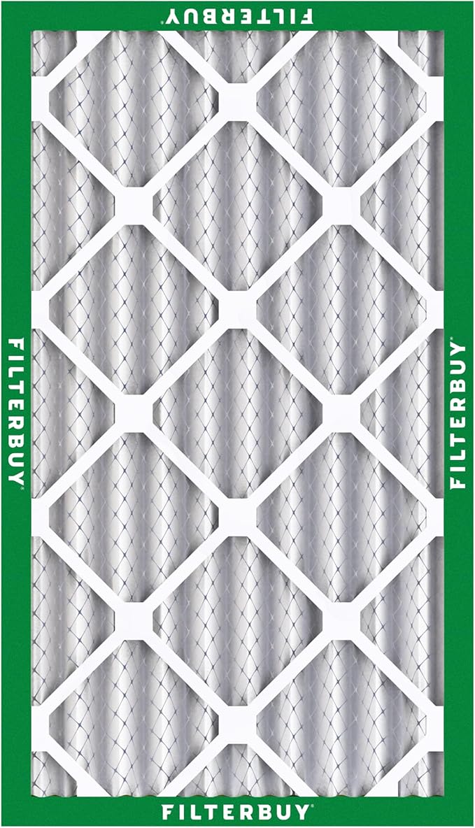 Filterbuy 20x30x4 Air Filter MERV 8 Essential Dust & Allergy Defense (1-Pack), Electrostatic Pleated HVAC AC Furnace Filters Replacement, Made in USA (Actual Size: 19.50 x 29.50 x 3.63)