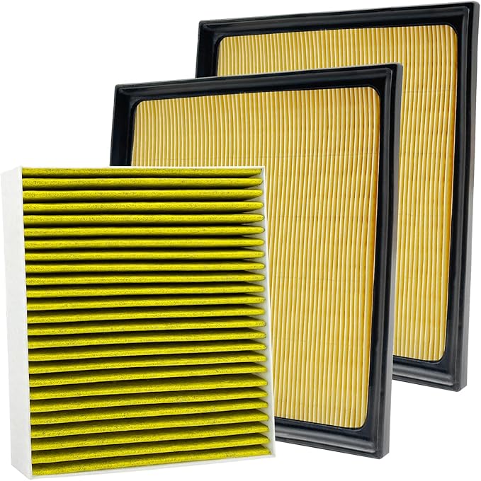 Capume 3PCS Cabin Engine Air Filter Kit Fits for 2022 2023 2024 2025 Tundra,2023-2025 Sequoia,Replacement for 87139-0C010,17801-F4010,CA12963,WA11653, JM871JM2963