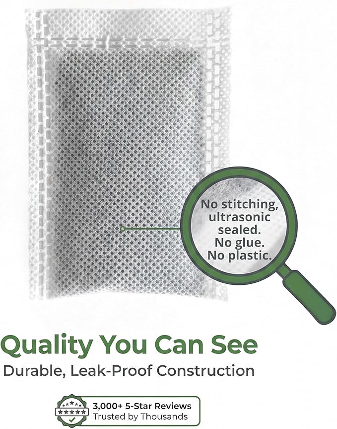 Green Piece® Activated Charcoal Water Filter Replacements (Made in USA) - Great for Megahome and Other Countertop Water Distillers - Pack of 36 - Deluxe Version