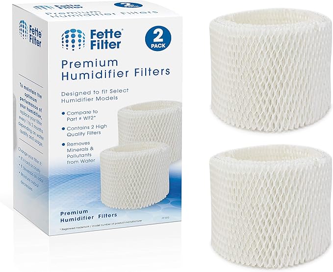 2-Pack Wick Filters Compatible with Kaz Vicks WF2 Vicks V3100 V3500N V3500 V3700 V3800 V3900 Kaz 3020 Sunbeam 1118 Series Honeywell HCM-350 HCM-630 HCM-300T Relion WA-8D Enviracaire ECM-500