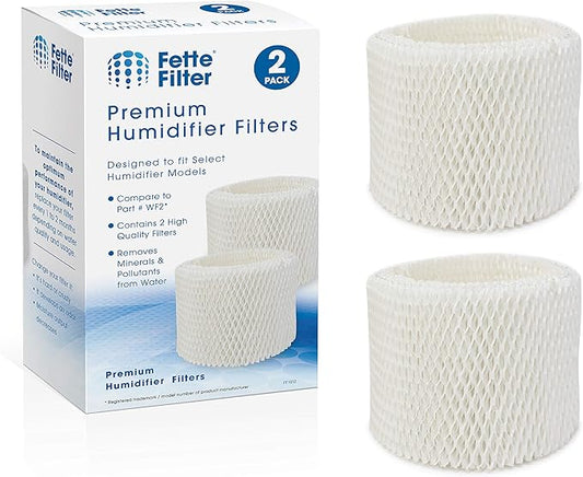 2-Pack Wick Filters Compatible with Kaz Vicks WF2 Vicks V3100 V3500N V3500 V3700 V3800 V3900 Kaz 3020 Sunbeam 1118 Series Honeywell HCM-350 HCM-630 HCM-300T Relion WA-8D Enviracaire ECM-500