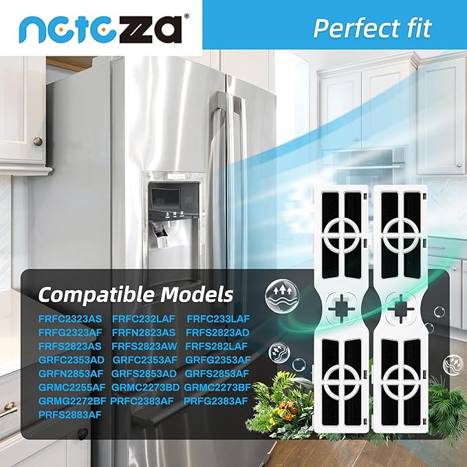 FRGPAAF2 PureAir AF-2 Refrigerator Air Filter Compatible with Frigidaire FRGPAAF2 PureAir AF-2 Air Filter, FRFC2323AS, FRFC232LAF, FRFC233LAF, FRFG2323AF, FRFN2823AS Filter for Air,3 Pack
