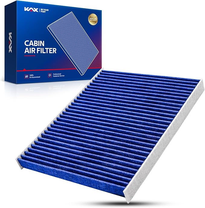 KAX Premium HEPA Cabin Air Filter with Dual Active Carbon, CF11670 Replacement for Ford Fiesta 2011-2019, EcoSport 2018-2022, Strong Adsorption Passenger Compartment Air Filter