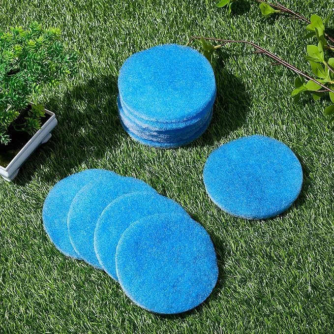 Ziliny 10 Pack RV AC Filters 5.25 Inch Round RV Filters Replacement for Air Conditioner Vent Compatible with MERV 6 AC Filter(Circle)