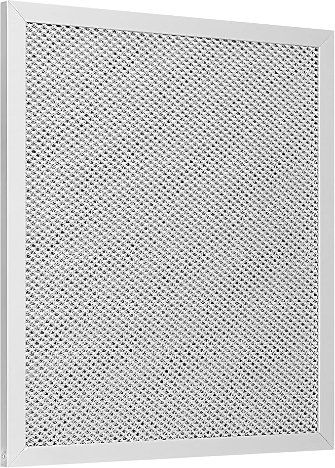 SunnyPoint Range Hood Replacement Filter - 8.75" x 10.5" x 0.37", Universal Aluminum Mesh and Charcoal Carbon Combo Filter, Compatible with Broan Nutone 6105C, 41F, 97005687, and 97007696 (Set of 1)
