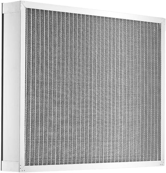 VEVOR 20x25x4 inch Electrostatic Air Filter, AC/HVAC Furnace Filter Washable & Reusable Aluminum, MERV 8 Long Lifetime, Home or Office (Actual Size: 19.37 x 24.37 x 3.58 in)