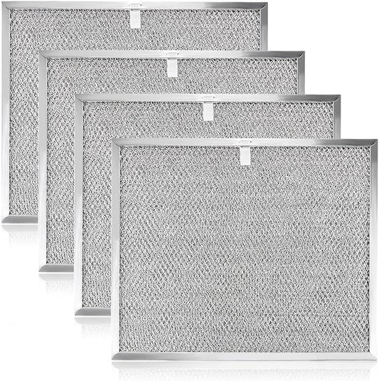 BPS1FA30 99010299 Range Hood Grease Filter 11-3/4" x 14-1/4" x 3/8" Mesh Aluminum Filter fit for B-roan QS1 30" N-utone WS1 QS2 Range Hood Replace S99010305 AP3378953-4 Pack by Fetechmate