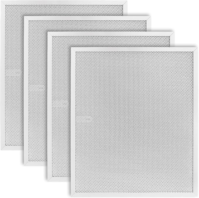 BPS1FA30 Range Hood Filter 11-3/4" x 14-1/4" x 3/8" (4 Pack) - Compatible with Broan Nutone hood grease filter - Replaces 99010299 S99010305 AP3378953