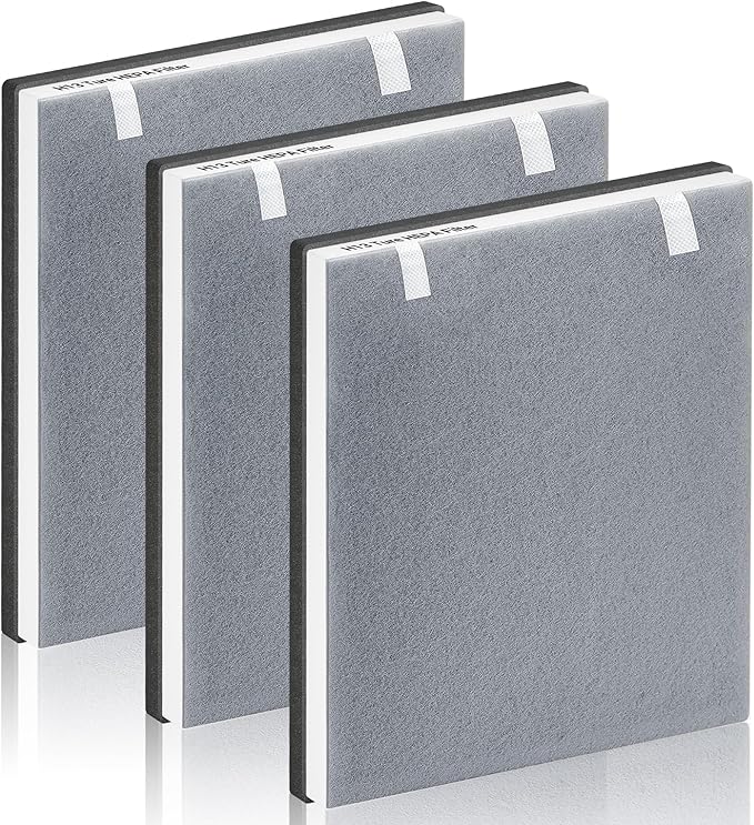 Vital 100 Replacement Filter Compatible With LEVOIT Vital 100 Air Purifier, 3-in-1 Great High-Efficiency Materials With Activated Carbon Filter, 3 Pack, By Improvedhand
