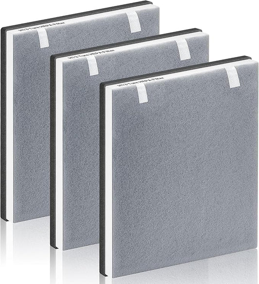 Vital 100 Replacement Filter Compatible With LEVOIT Vital 100 Air Purifier, 3-in-1 Great High-Efficiency Materials With Activated Carbon Filter, 3 Pack, By Improvedhand