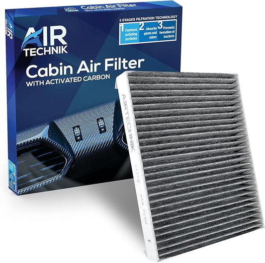 AirTechnik CF11719 Cabin Air Filter w/Activated Carbon | Fits Select Mercedes-Benz Vehicles 2015-2025 C300, GLC300, GLE350, GLE43 AMG, ML350, E300,E450, E350, C43 AMG - CU25002 / 166 830 0218